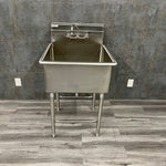GSW Stainless steel single basin utility Sink (Used) - GSW -Angelus Medical
