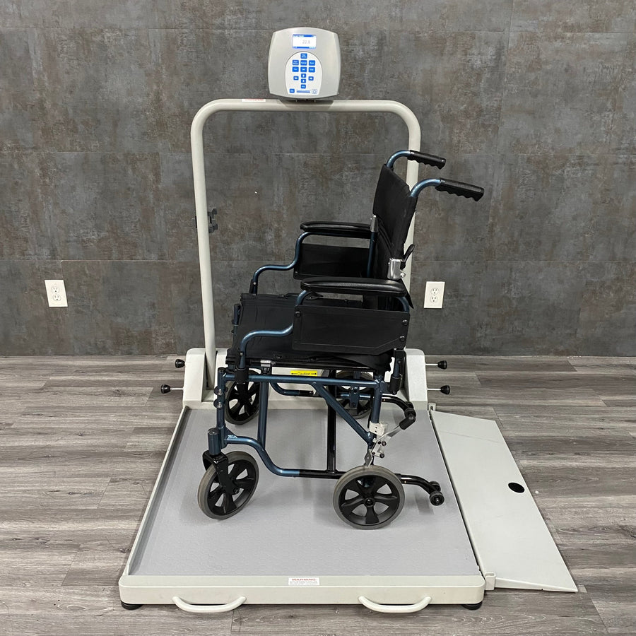 Wheelchair Scale shown with wheelchair for sale near me