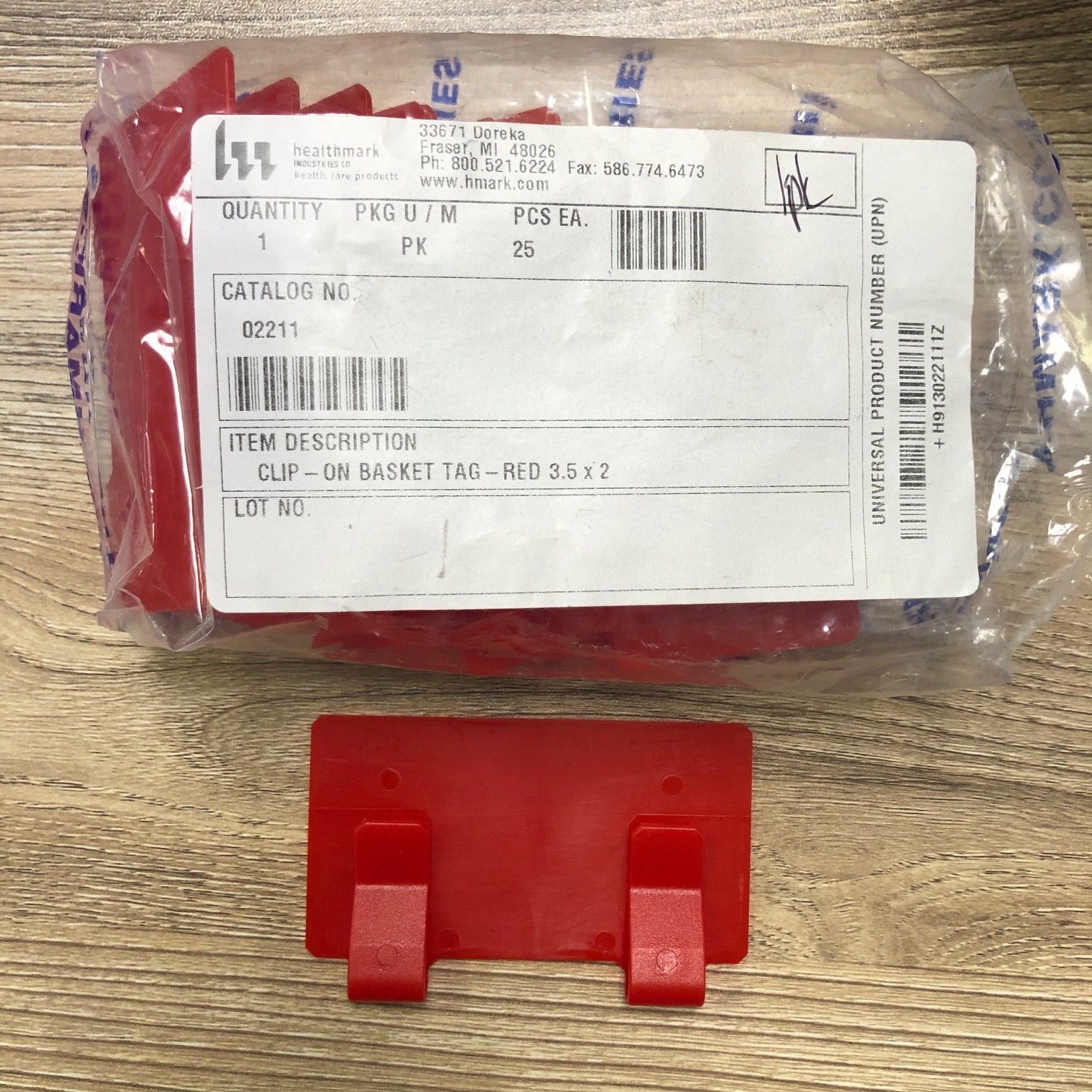 Healthmark ClipOn Basket Tags - Pack of 25 (New) - Healtmark -Angelus Medical