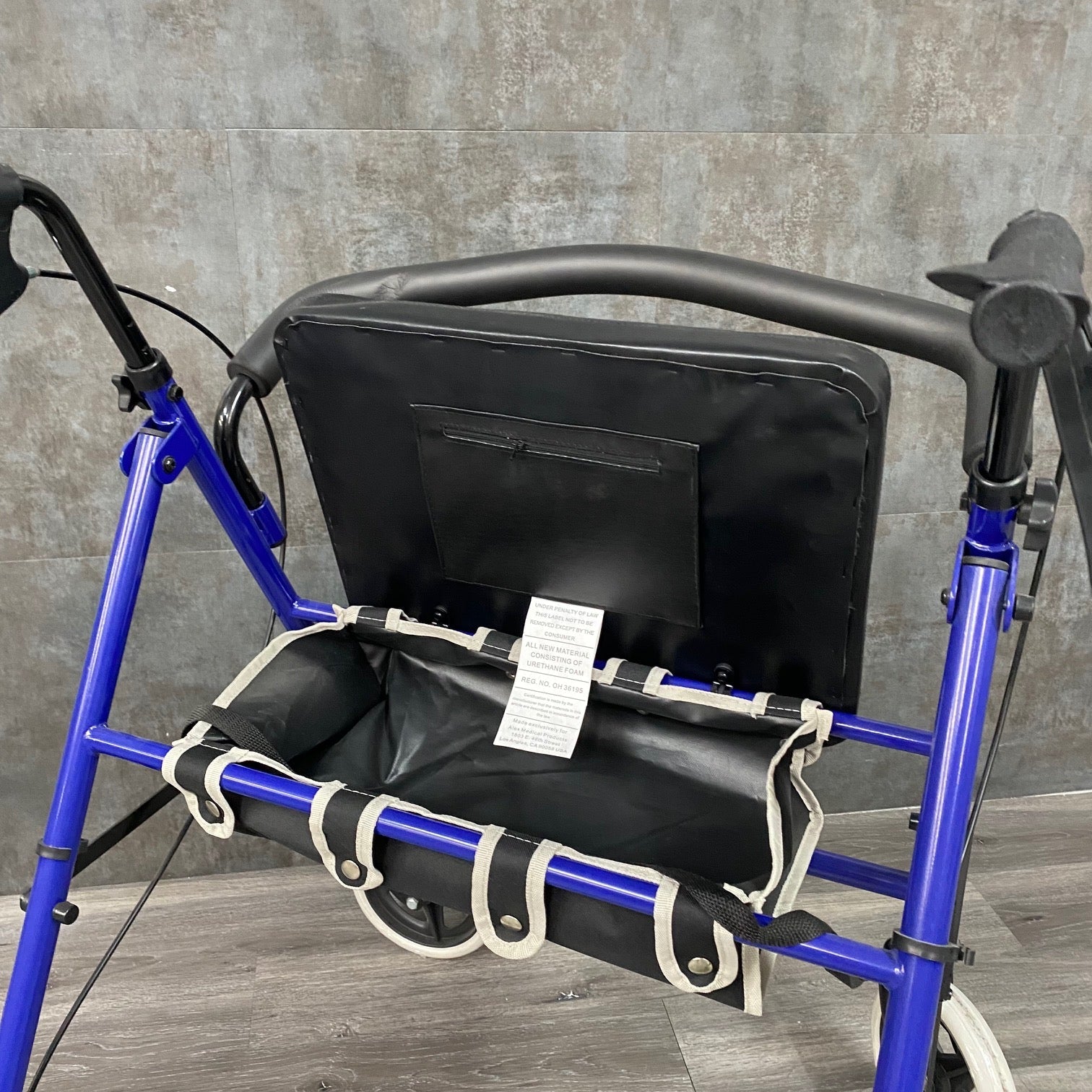 Heavy Duty Barriatric Rollator with storage - NMD -Angelus Medical