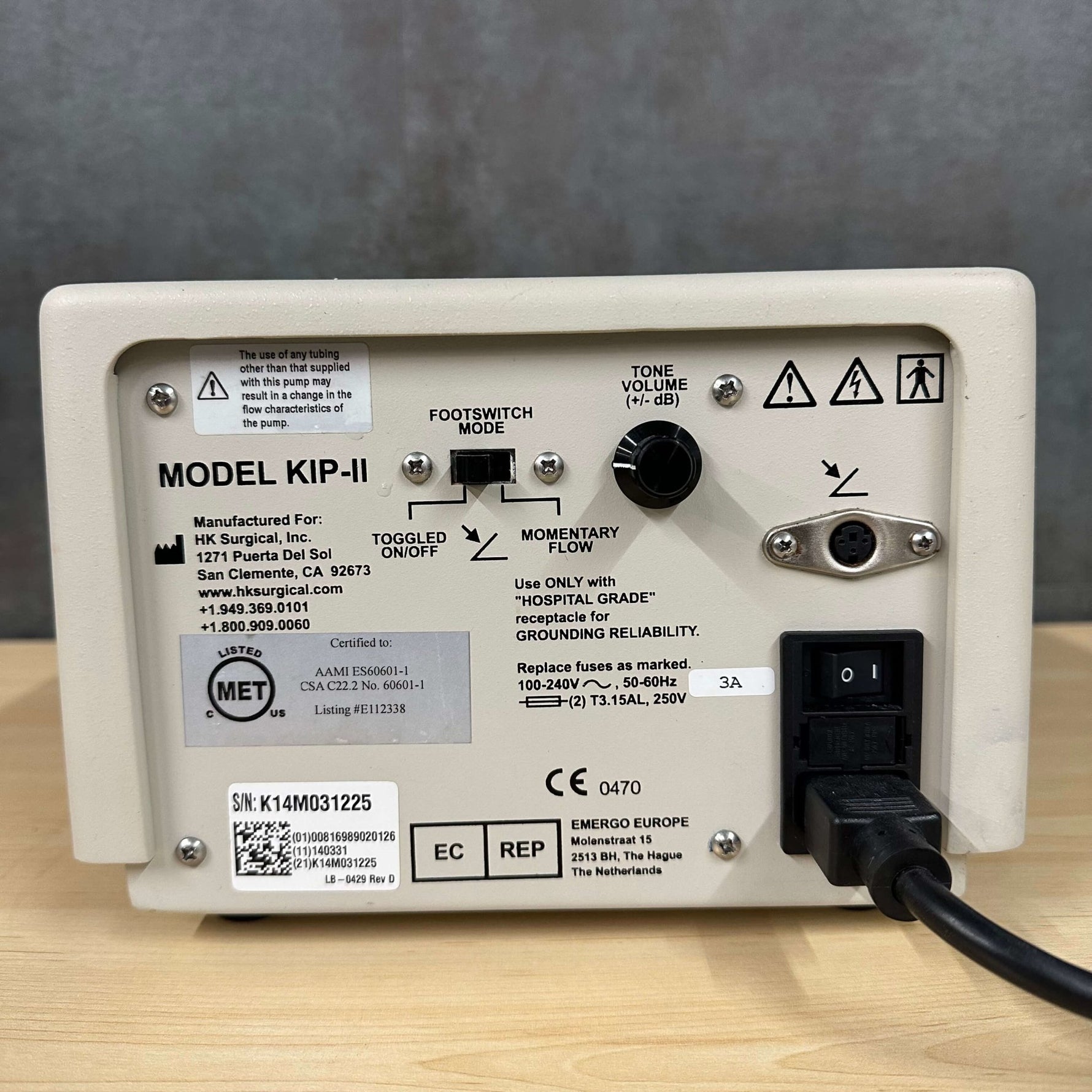 HK Surgical Klein Infiltration Pump - HK Surgical -Angelus Medical