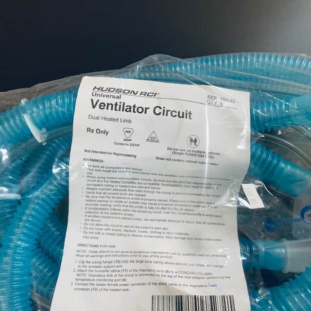 Hudson Ventilator Circuit 780-32 (New) - Medline Industries -Angelus Medical