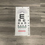 Illiterate E Plastic Eye Chart (New) - NMD -Angelus Medical