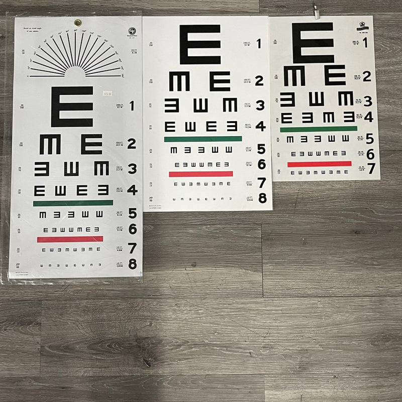 Illiterate E Plastic Eye Chart (New) - NMD -Angelus Medical