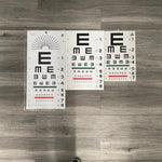 Illiterate E Plastic Eye Chart (New) - NMD -Angelus Medical