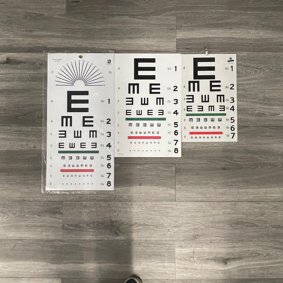 Illiterate E Plastic Eye Chart (New) - NMD -Angelus Medical