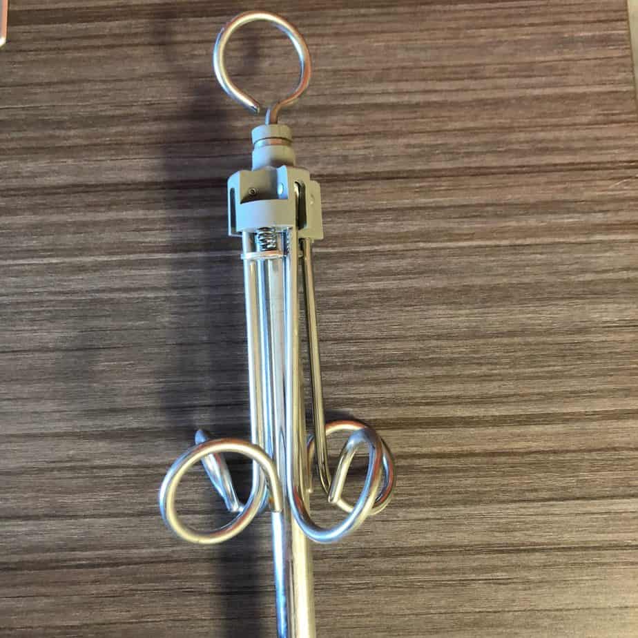 Intravenous IV Pole Fluid Holder Angelus Medical and Optical