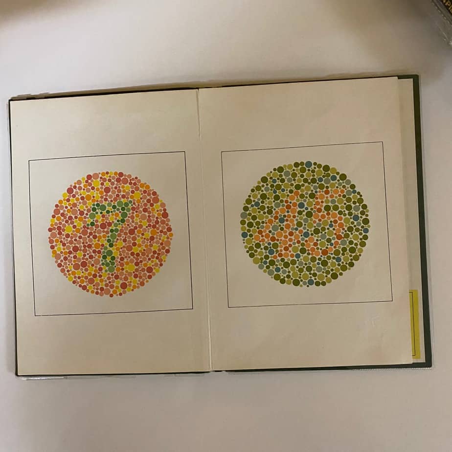 Color Testing Book Ishihara Color Testing Book