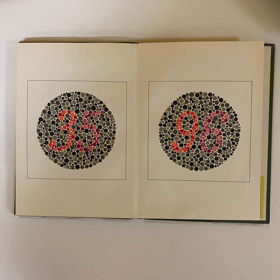 Color Testing Book Ishihara Color Testing Book