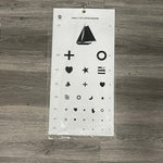 Kindergarten Eye Test Chart (New) - Angelus Medical and Optical -Angelus Medical