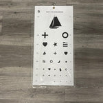 Kindergarten Eye Test Chart (New) - Angelus Medical and Optical -Angelus Medical