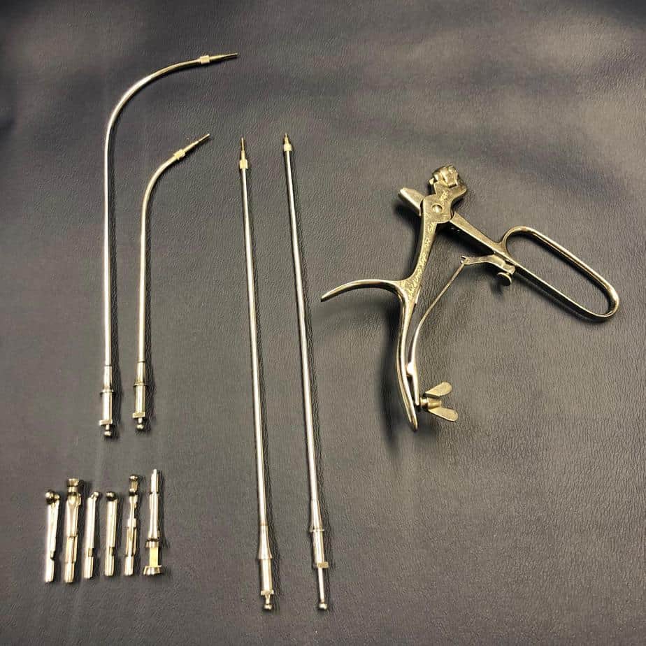 Laryngeal biopsy set - German (Used) - NMD -Angelus Medical