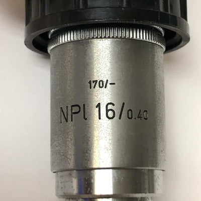 Leitz WETZLAR NPL 16/0.40 170/ Objective Lens (Used) - Leitz -Angelus Medical
