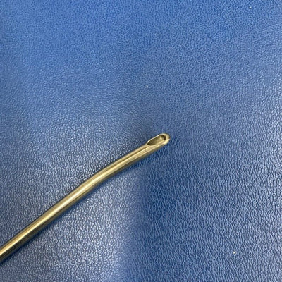 Liposuction Cannula 23 cm Length 6 mm Diameter 2 holes bent tip (Used) Liposuction Cannula 23 cm Length 6 mm Diameter 2 holes bent tip (Used) - NMD -Angelus Medical