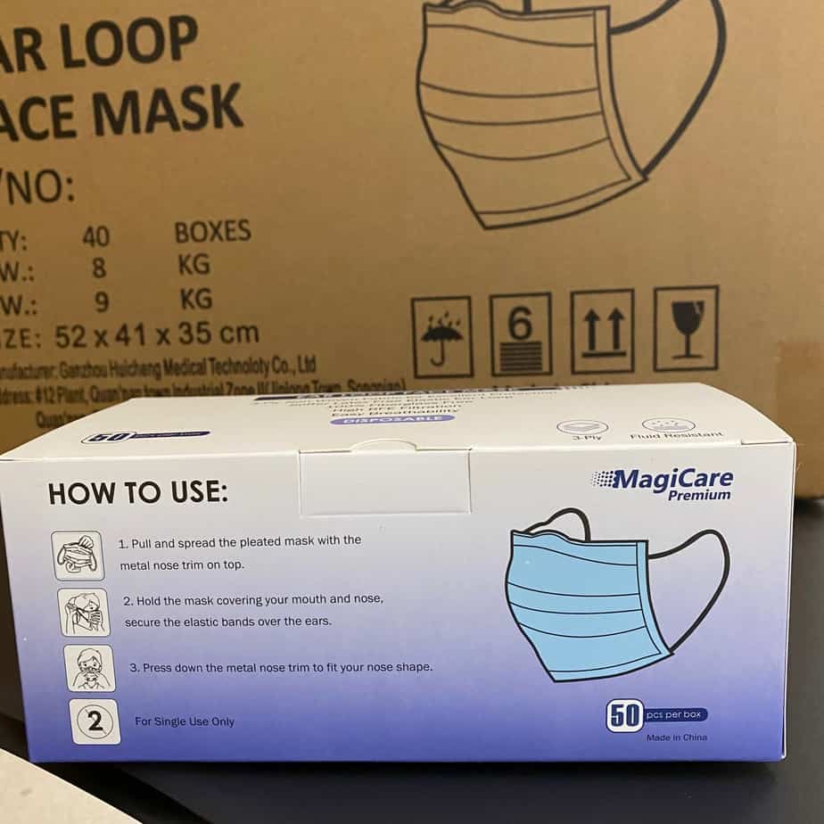 Medical Grade Surgical Masks Box of 50 (New) Angelus Medical and