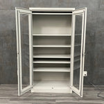 Medical Supply Cabinet with Glass Doors and lock - Continental Metal Products -Angelus Medical