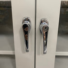 Medical Supply Cabinet with Glass Doors and lock - Continental Metal Products -Angelus Medical
