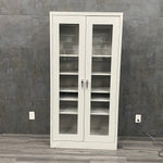 Medical Supply Cabinet with Glass Doors and lock - Continental Metal Products -Angelus Medical