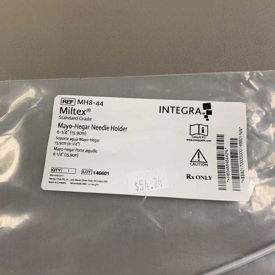 Miltex MH8-44 MeisterHand Mayo-Hegar Needle Holde (New) - Miltex -Angelus Medical