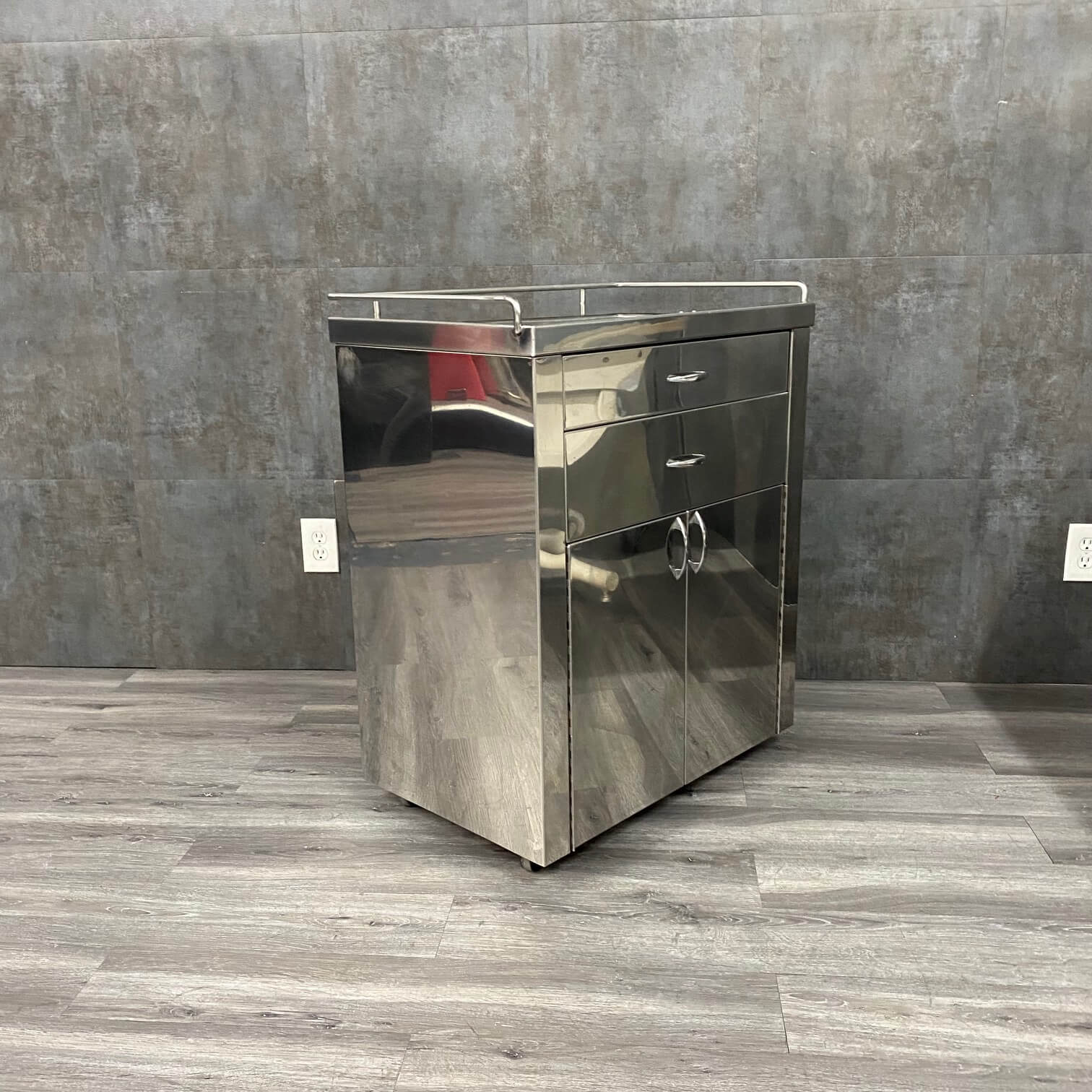 Mobile Stainless Steel Medical Cabinet - Continental Metal Products -Angelus Medical