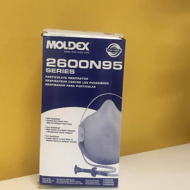 Moldex 2600 N95 Mask - Black -Box of 15 (New) - Moldex -Angelus Medical