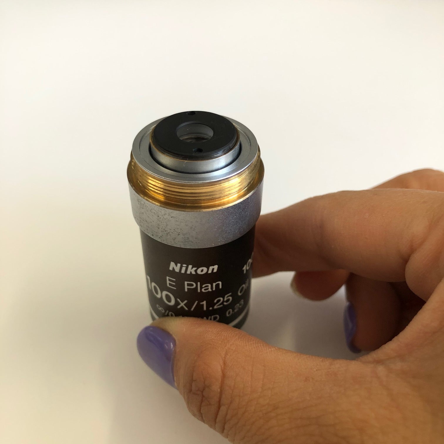 Nikon E Plan 100x/1.25 oil WD 0.23 lens - Nikon -Angelus Medical