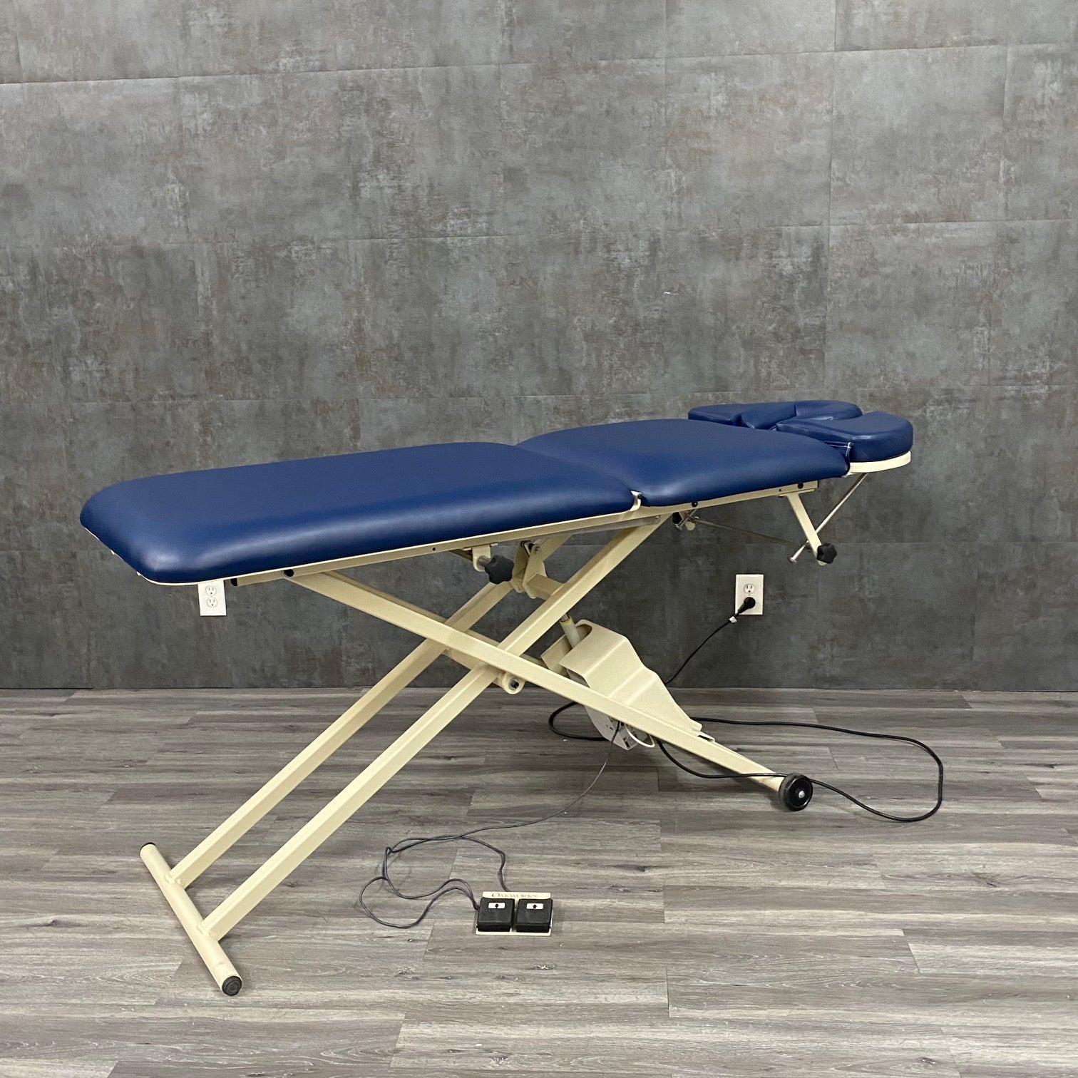 Oak Works 3 Section Power Treatment Table - Oak Works -Angelus Medical
