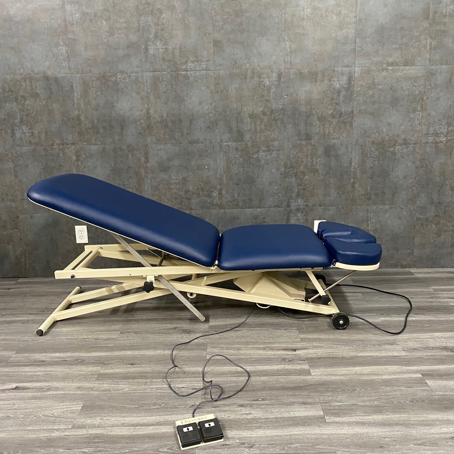 Oak Works 3 Section Power Treatment Table - Oak Works -Angelus Medical