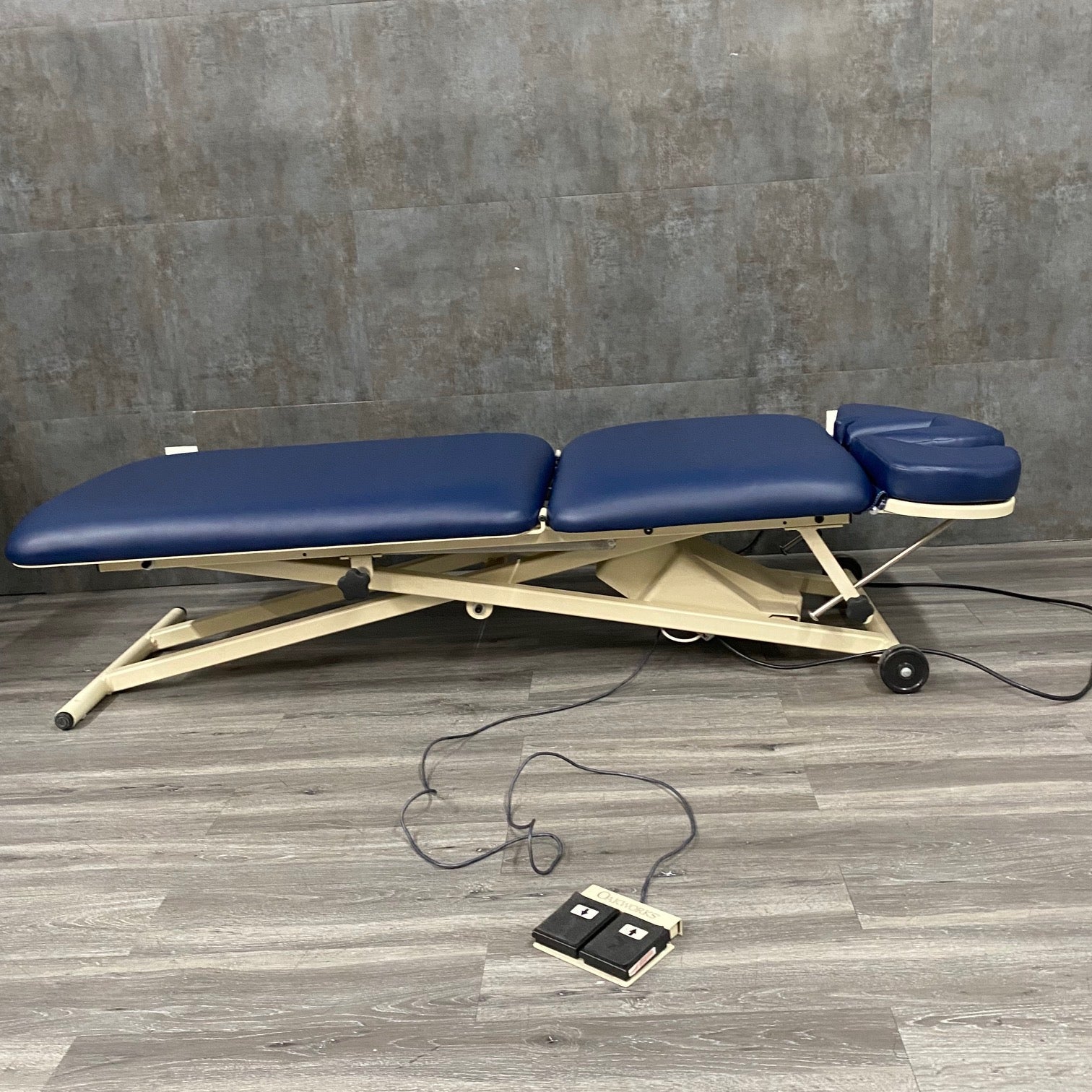 Oak Works 3 Section Power Treatment Table - Oak Works -Angelus Medical