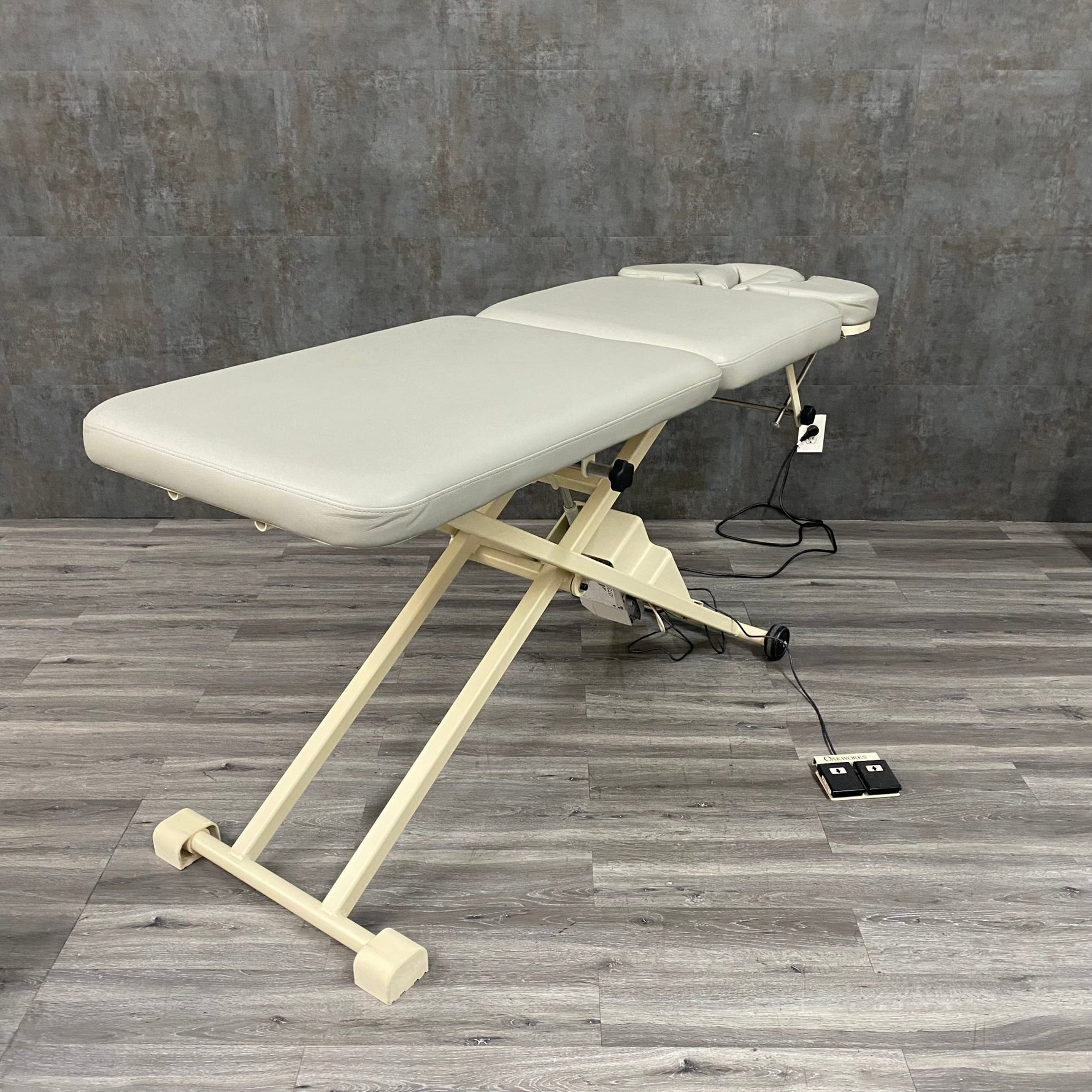 Oak Works 3 Section Power Treatment Table - Oak Works -Angelus Medical