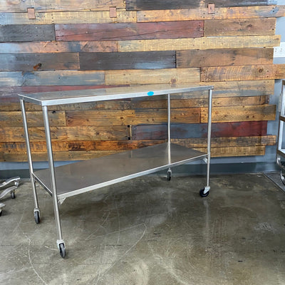 Pedigo Stainless Steel Instrument Table 48 x 20 x34 (Used) - Pedigo -Angelus Medical