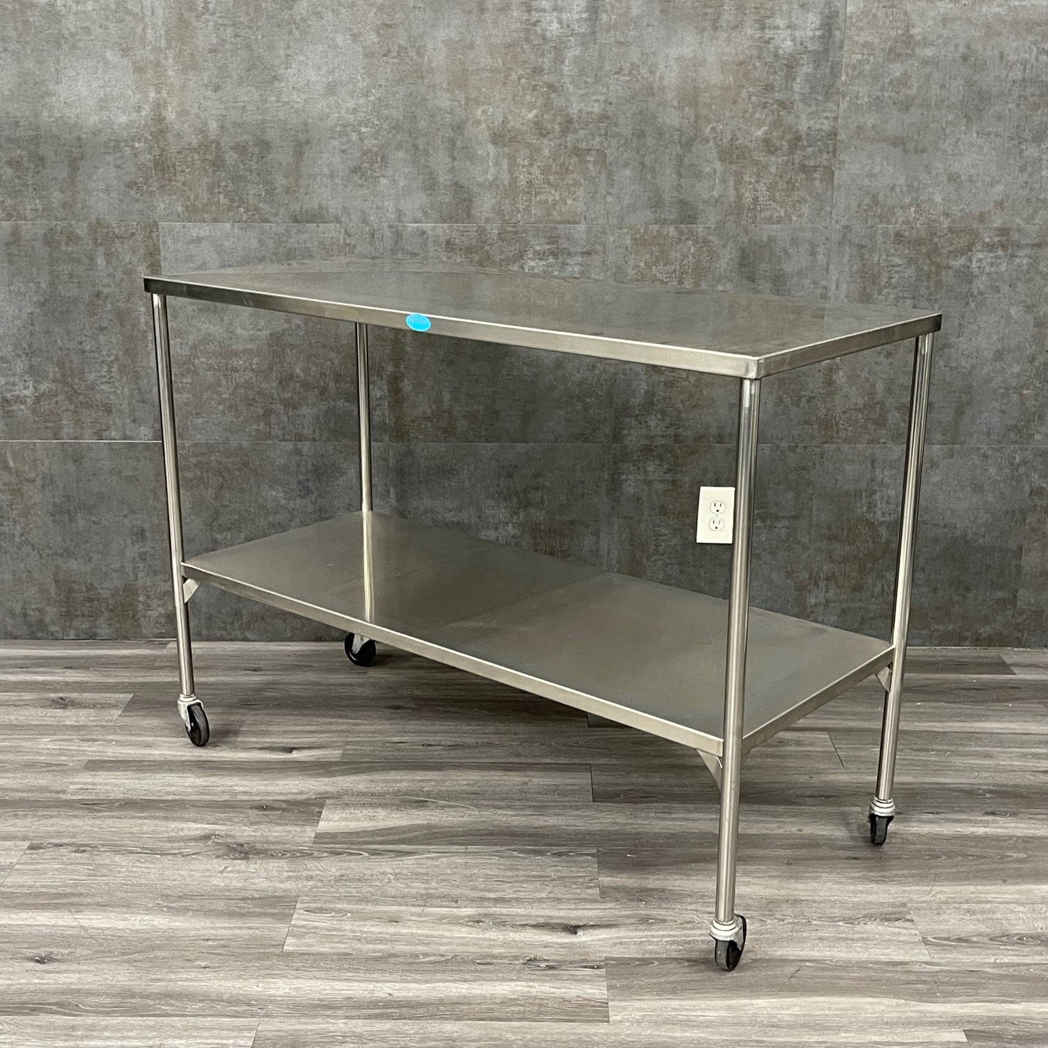 Pedigo Stainless Steel Instrument Table 48 x 20 x34 (Used) - Pedigo -Angelus Medical
