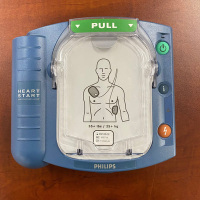 Philips HeartStart AED Defibrillator with Slim Carry Case (Refurbished) - Philips -Angelus Medical