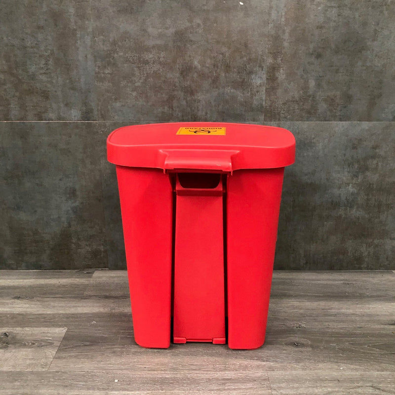 Plastic Medical Trash Can with Lid (Used) - NMD -Angelus Medical