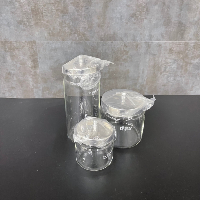 Pyrex low weight jar with lid (Set of 3) (New) - NMD -Angelus Medical