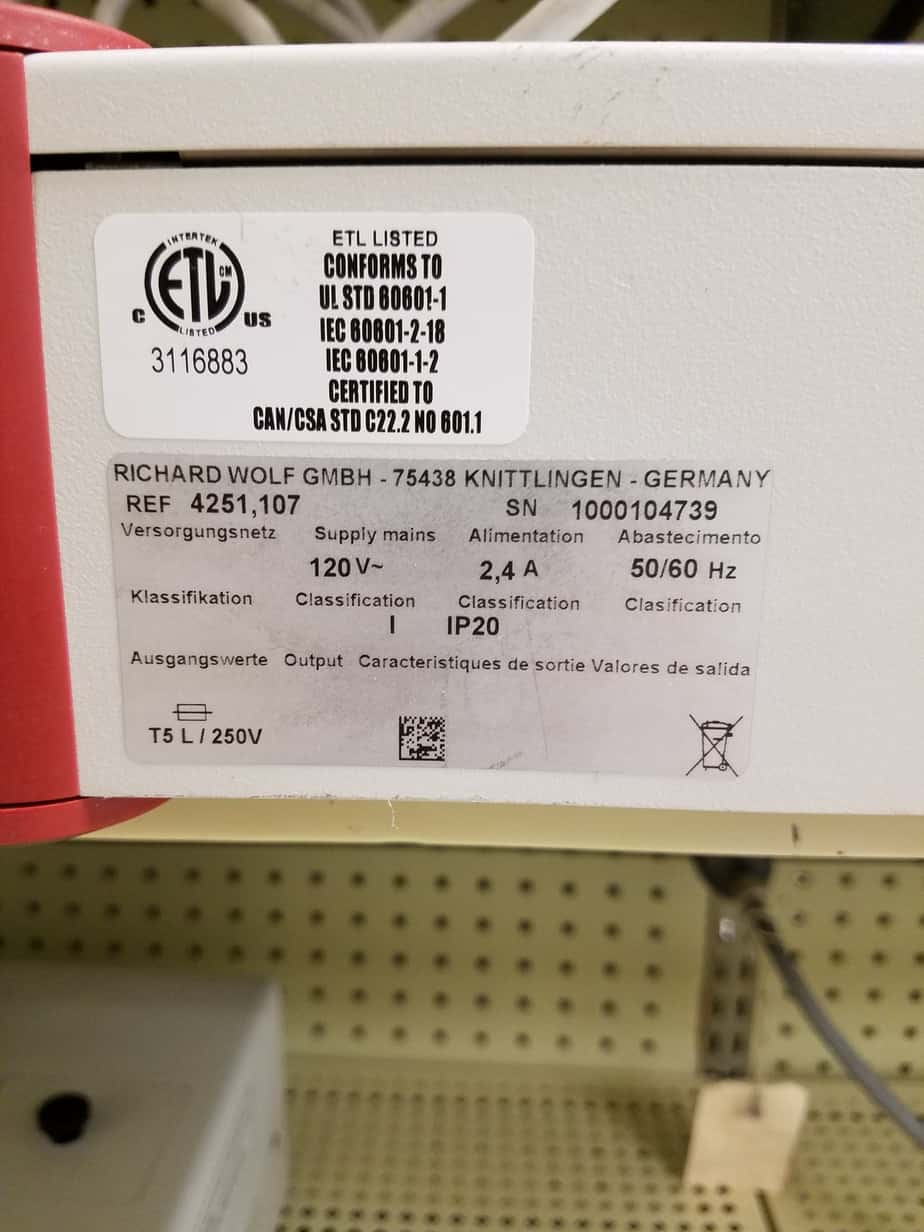 Richard Wolf 4251 Light Source (Used) - Wolf -Angelus Medical