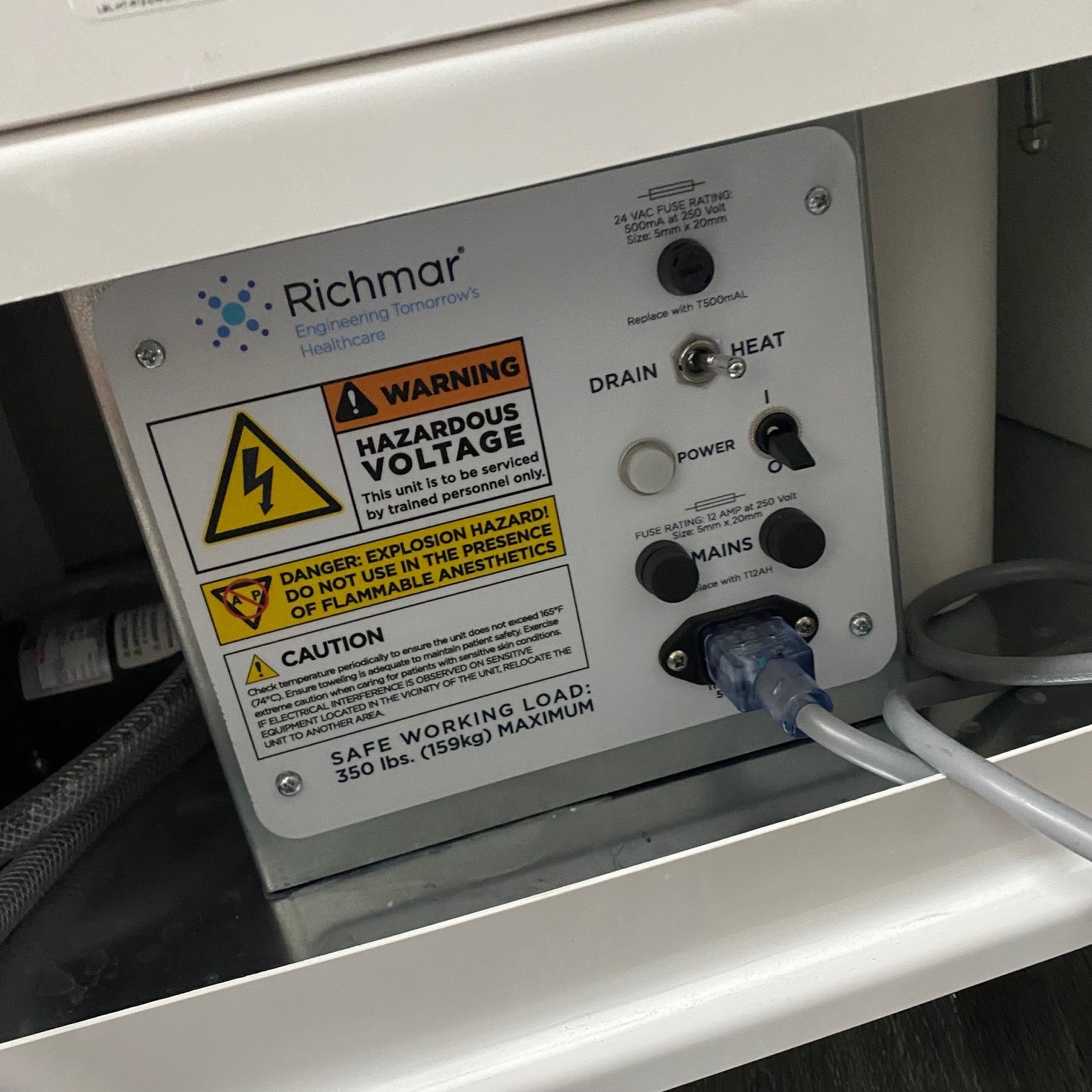 Richmar HydraTherm Hydracollator Angelus Medical and Optical