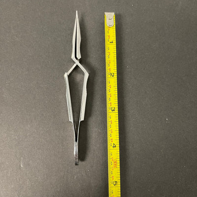 Rostfrei castroviejo Needle holder curved (Used) - Rostfrei -Angelus Medical