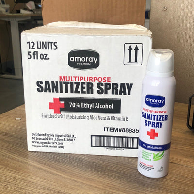Sanitizing Spray with Aloe- each - Amoray -Angelus Medical