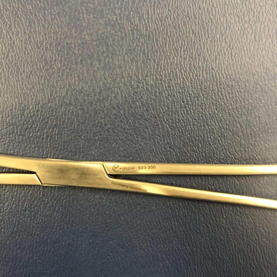 schroeder uterine tenaculum forceps 10” straight - schroeder -Angelus Medical
