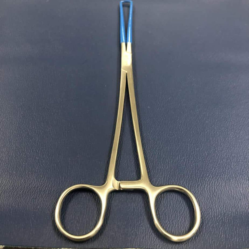 schroeder uterine tenaculum Forceps 10” straight - Insulated - schroeder -Angelus Medical