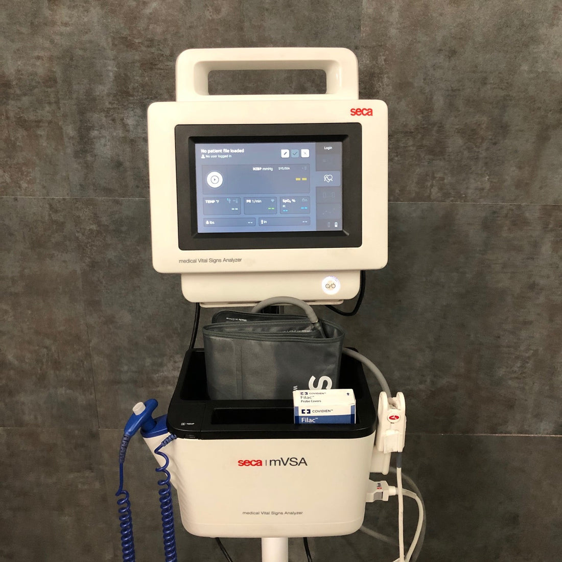 SECA mVSA Patient Monitor - NiBP, SpO2, Temp, Pulse, EQ BP, Touchscreen ...