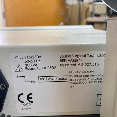 Sound Surgical Vaser 1.0 Complete System - Sound Surgical -Angelus Medical