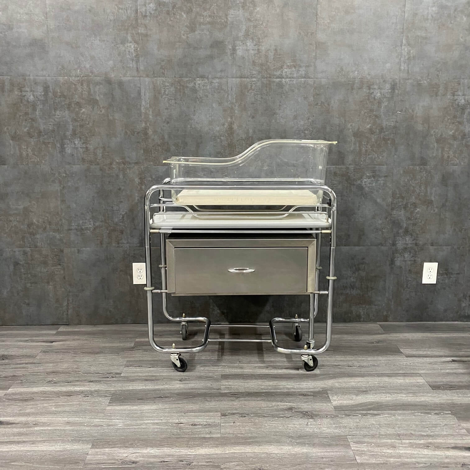Stainless Steel Bassinet with Changing Station - Hamilton Industries -Angelus Medical