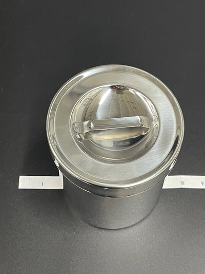Stainless steel dressing jar 2 (New) - NMD -Angelus Medical