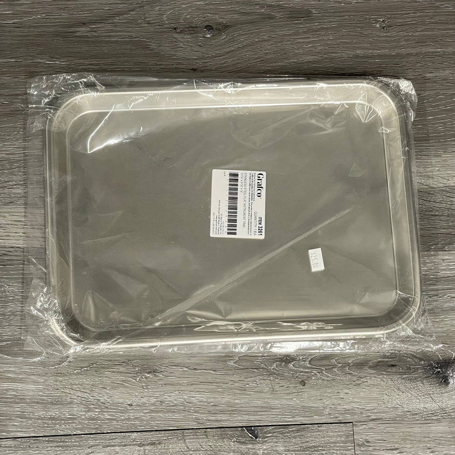 Stainless Steel Flat Tray (New) - Grafco -Angelus Medical