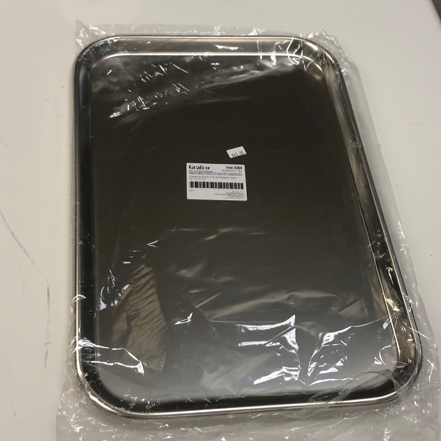 Stainless Steel Flat Tray (New) - Grafco -Angelus Medical