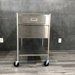 Stainless steel Instrument cart with drawers (Used) - NMD -Angelus Medical