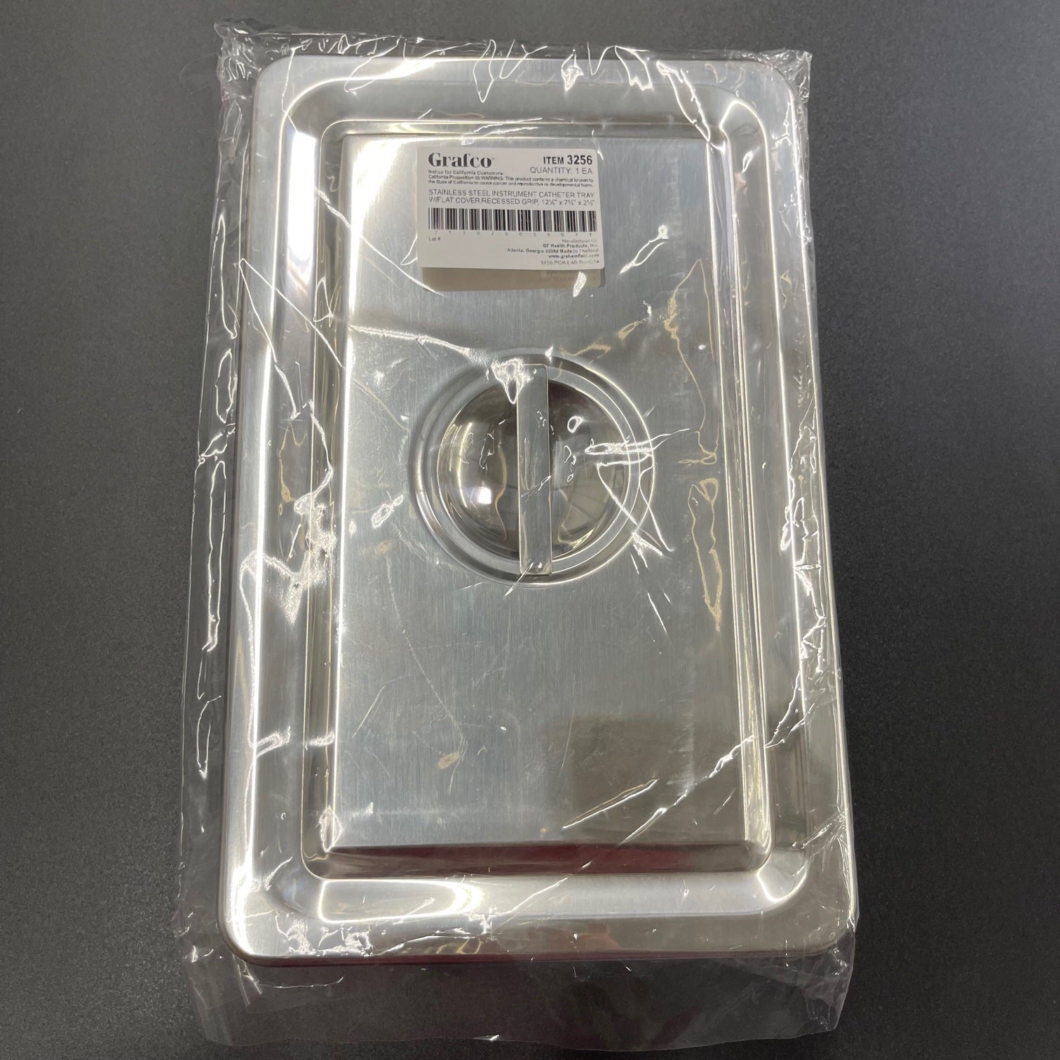 Stainless Steel Instrument Tray and Cover (New) - Grafco -Angelus Medical