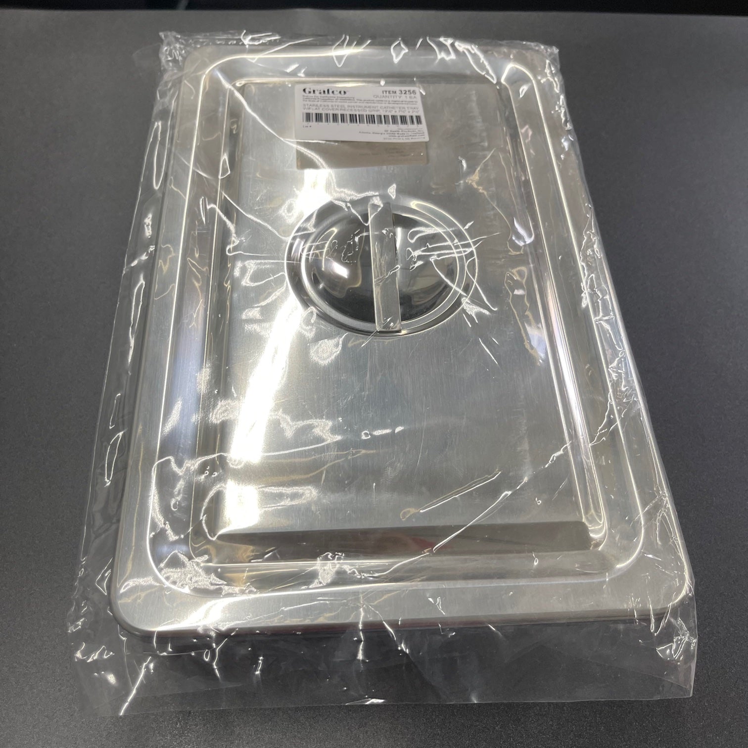 Stainless Steel Instrument Tray and Cover (New) - Grafco -Angelus Medical